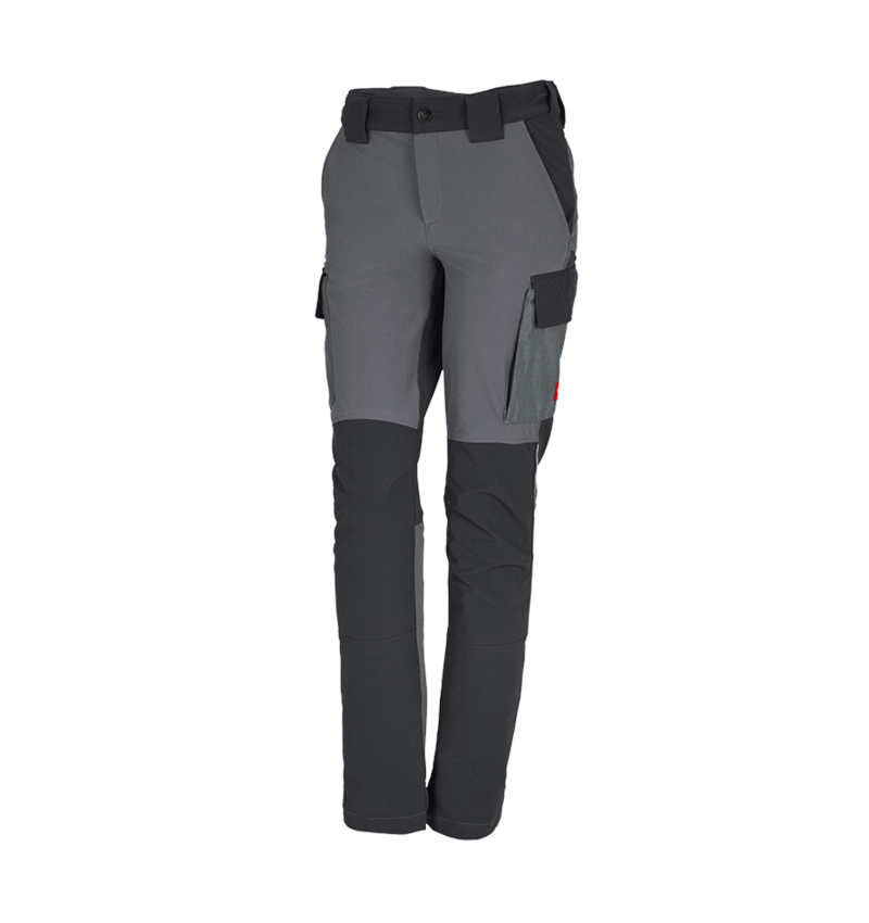 Pantalons de travail: Fonct. pantalon Cargo e.s.dynashield, femmes + ciment/graphite 3