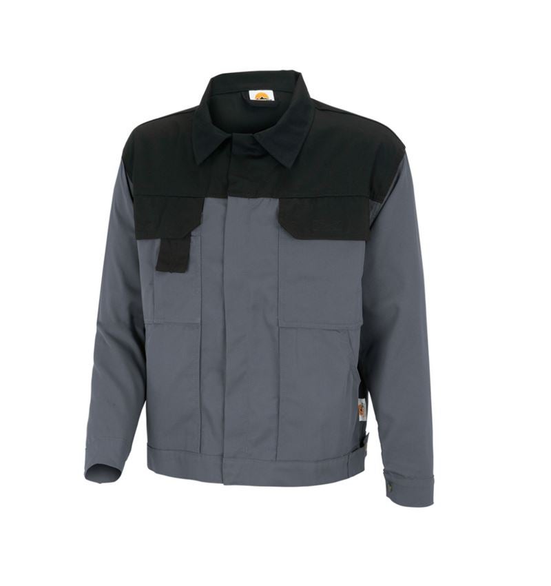 Jacken: STONEKIT Berufsjacke Odense + grau/schwarz