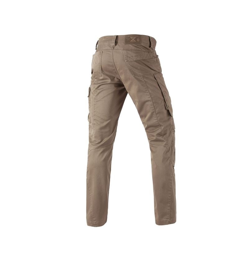 Thèmes: Pantalon à taille élastique e.s.motion ten + brun cendré 2