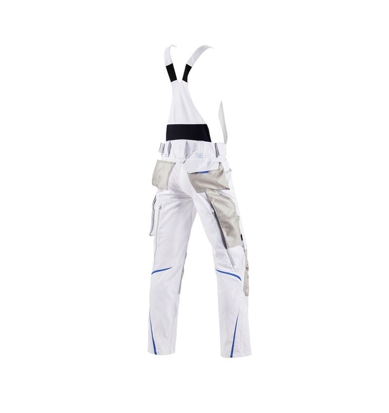 Pantalons de travail: Salopette e.s.motion 2020 + blanc/bleu gentiane 3