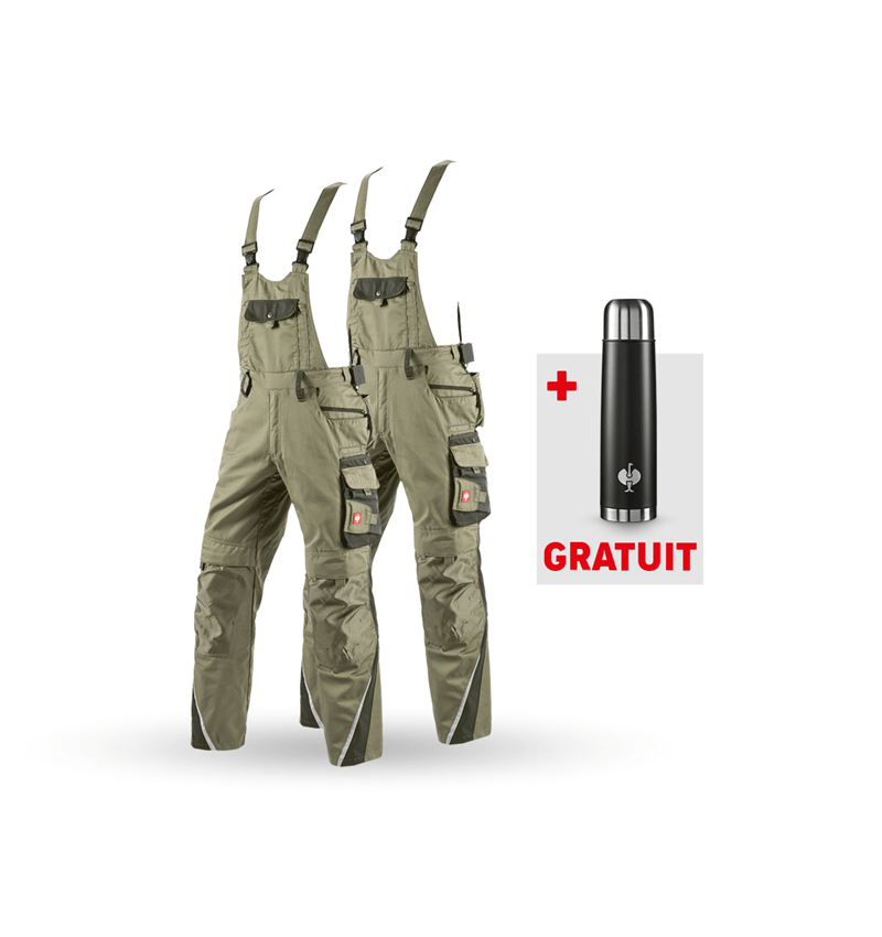 Cadeaux plus grands: KIT : 2x Salopette e.s.motion + roseau/mousse