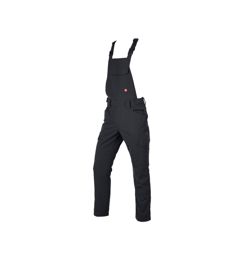 Pantalons de travail: Salopette e.s.t:aktik light ripstop + noir 5