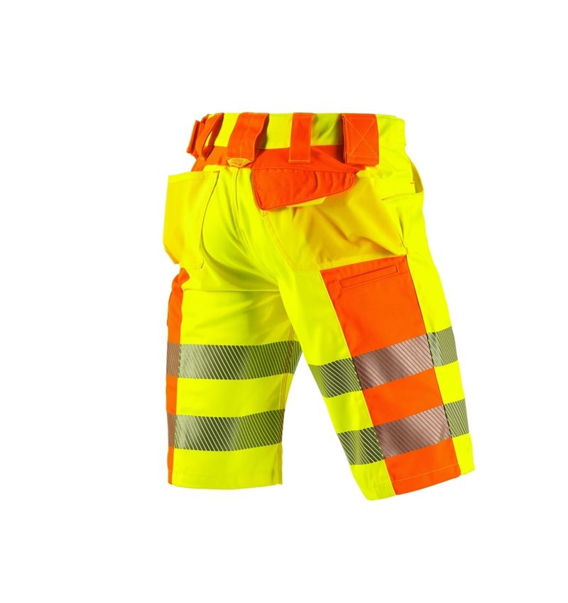 Hosen: Warnschutz Short e.s.motion 2020 + warngelb/warnorange 3