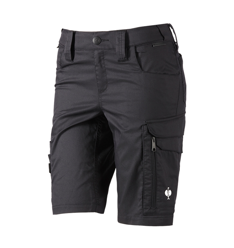 Hosen: Short e.s.concrete light, Damen + schwarz 2