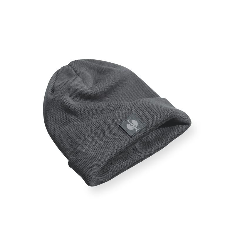 Accessoires: Bonnet tricoté e.s.iconic + gris carbone