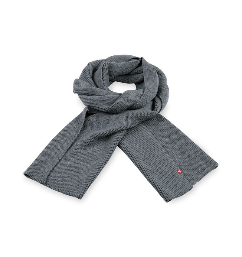 Accessoires: e.s. Écharpe en tricot + gris nordique