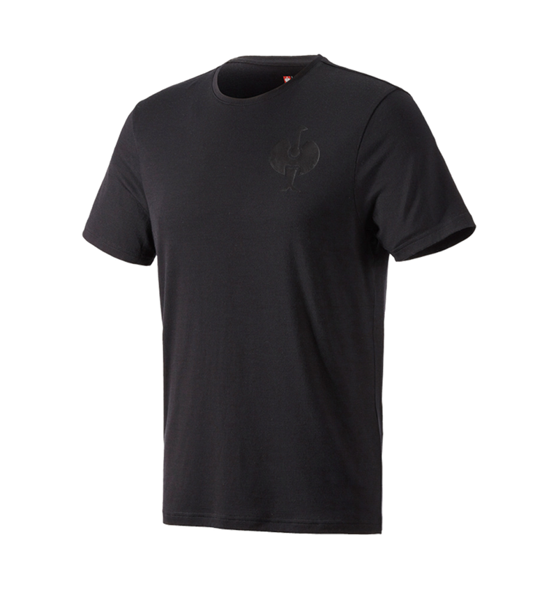 Hauts: T-Shirt Merino e.s.trail + noir 3