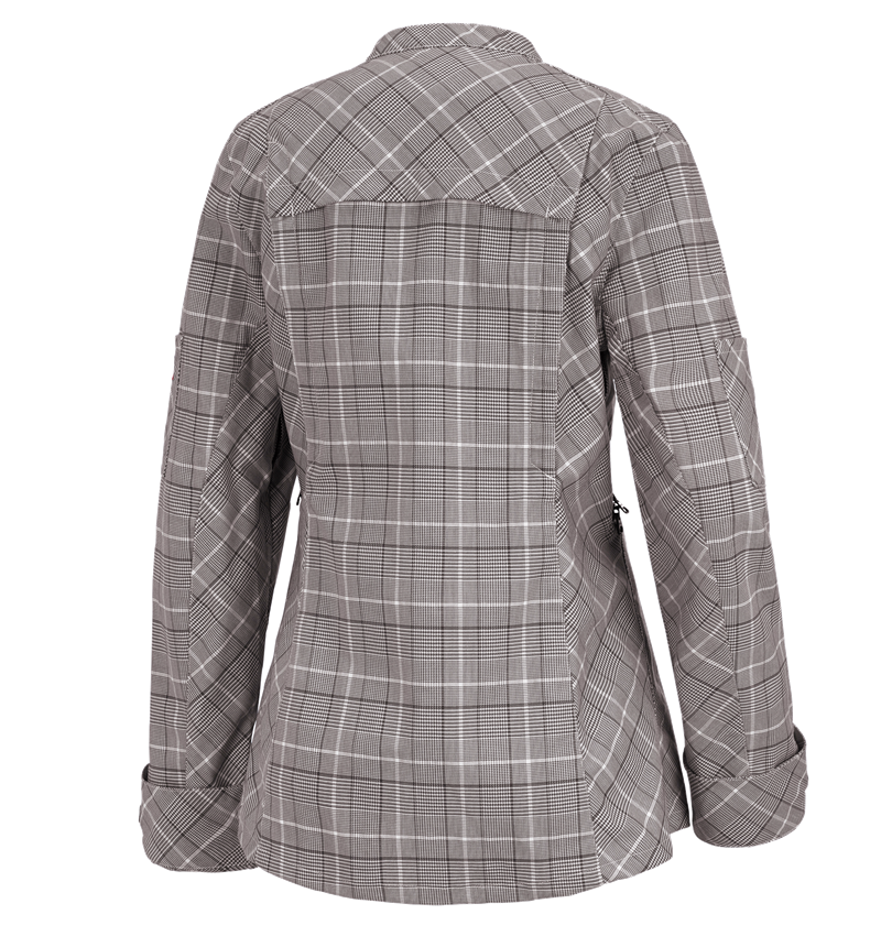 Vestes de travail: Veste de travail à manches longues e.s.fusion, f. + marron/blanc 1