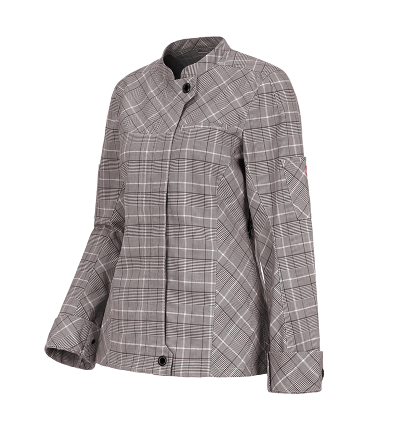 Vestes de travail: Veste de travail à manches longues e.s.fusion, f. + marron/blanc