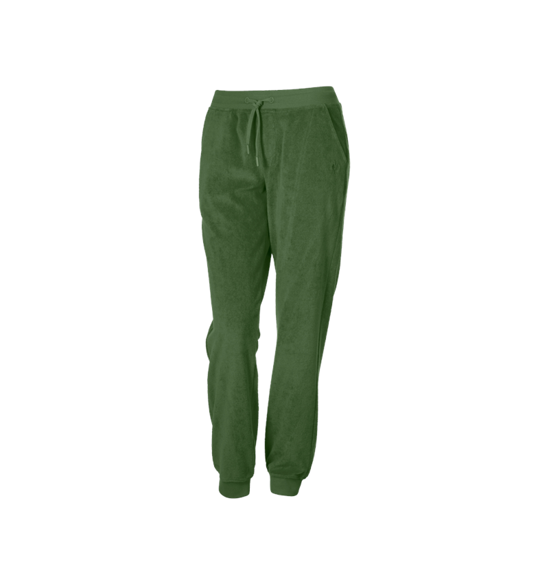Petits cadeaux: e.s. Pantalon en sweat Terry, femmes + vert nordique 3