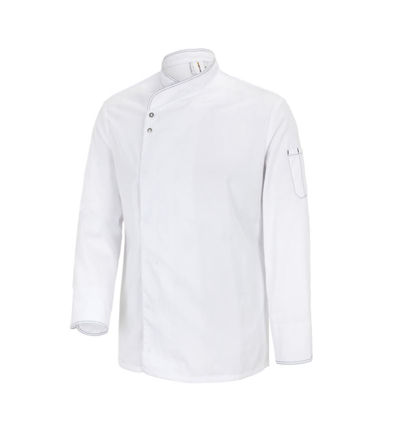 Hauts: Veste de cuisinier Lyon + blanc