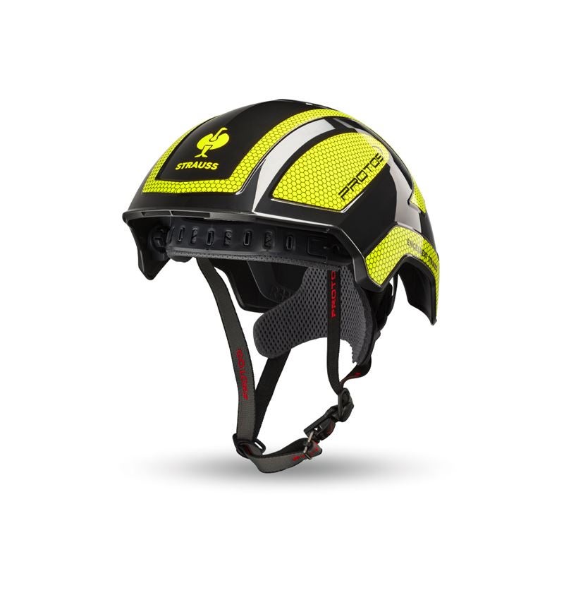 Schutzhelme: e.s. Bergsteiger- und Kletterhelm Protos® + schwarz/warngelb