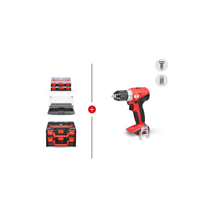 Outils électriques: KIT COMBINÉ 1+18,0V perceuse- visseuse sans fil S