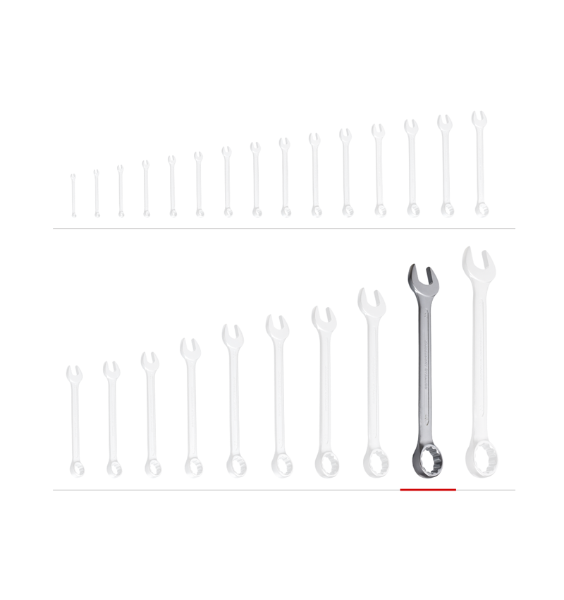 Clé à vis: e.s. Clé à oeil/à fourche, 1 unité