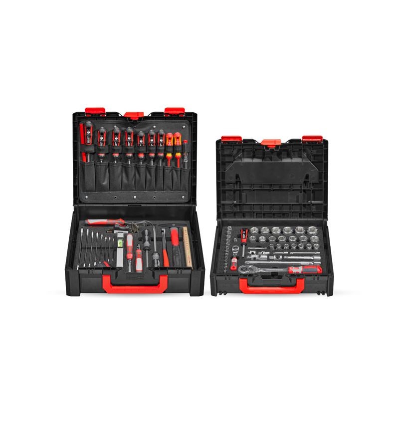 Clé à douille: Jeu d'outils STRAUSSbox Allround pro 1/4" + 1/2"