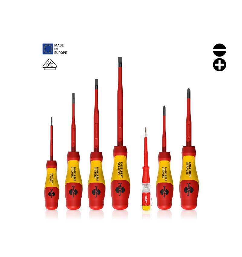 Schraubendreher: e.s. 3-K VDE Slim-Schraubendreher - Set, 7-teilig