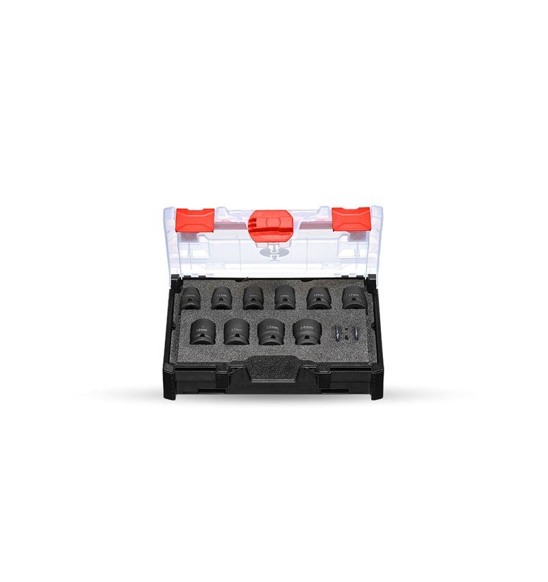Clé à douille: Jeu de douilles Impact 1/2" dans STRAUSSbox mini