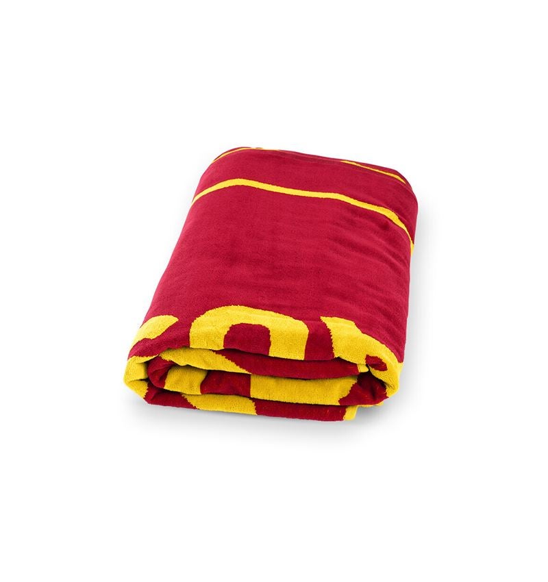 Vêtements: e.s. Serviette de sauna et de plage + rouge opale/jaune chrome