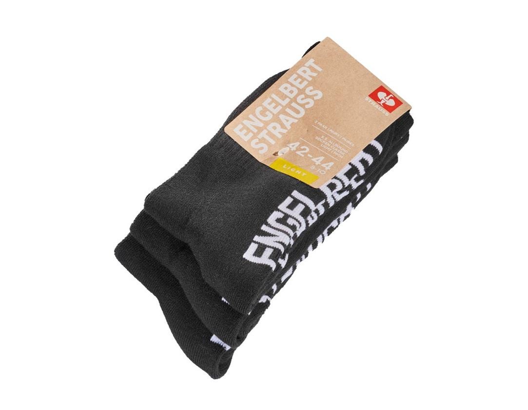 Socken | Strümpfe: e.s. Allround Socken Classic light/high, 3er Pack + schwarz