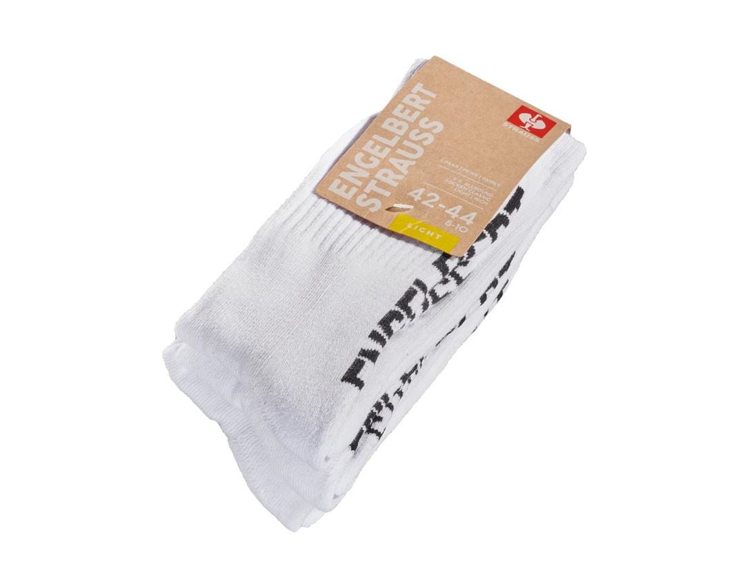 Socken | Strümpfe: e.s. Allround Socken Classic light/high, 3er Pack + weiß