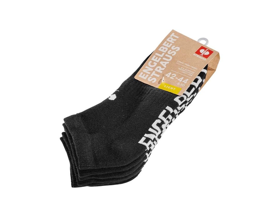 Socken | Strümpfe: e.s. Allround Socken Classic light/low, 3er Pack + schwarz