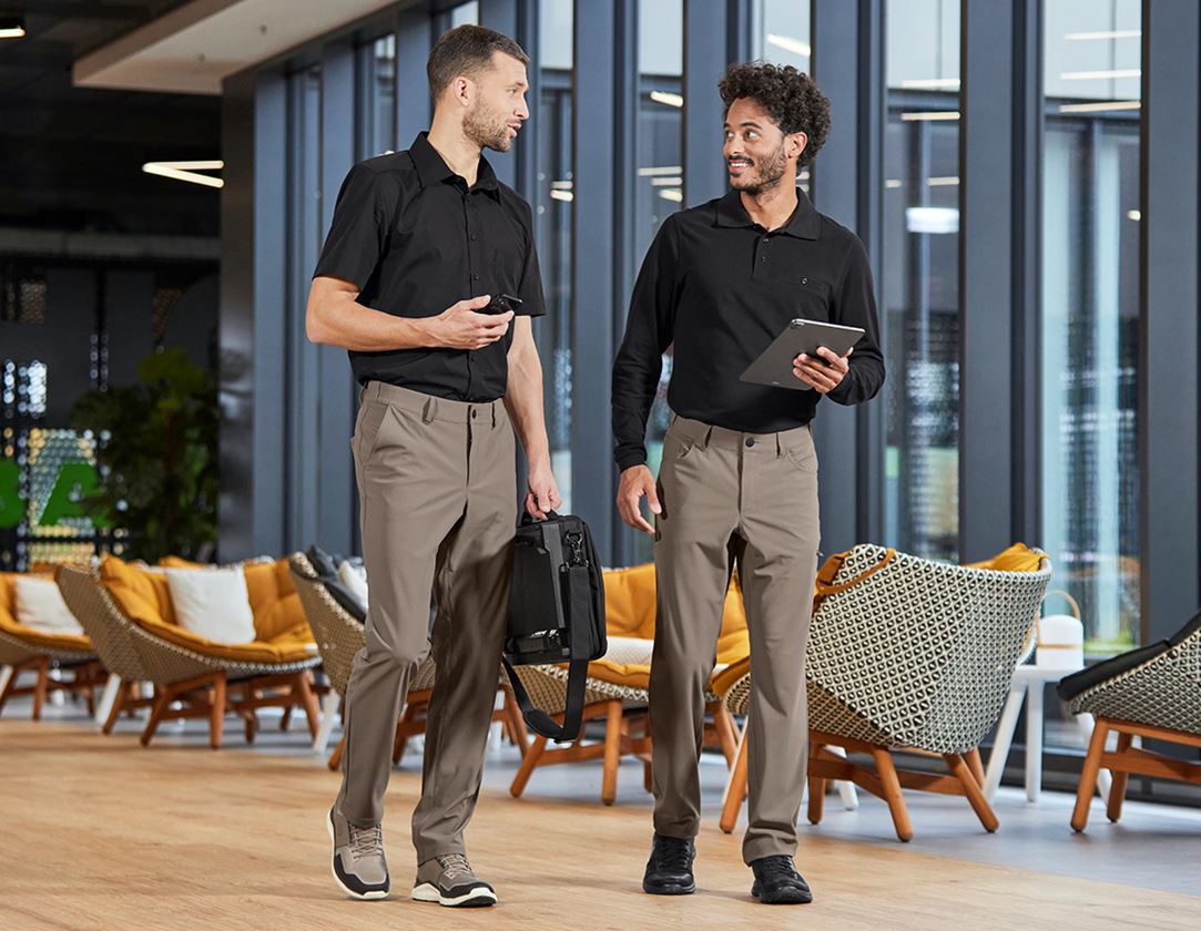 Thèmes: e.s. Longsleeve polo cotton Pocket + noir 3