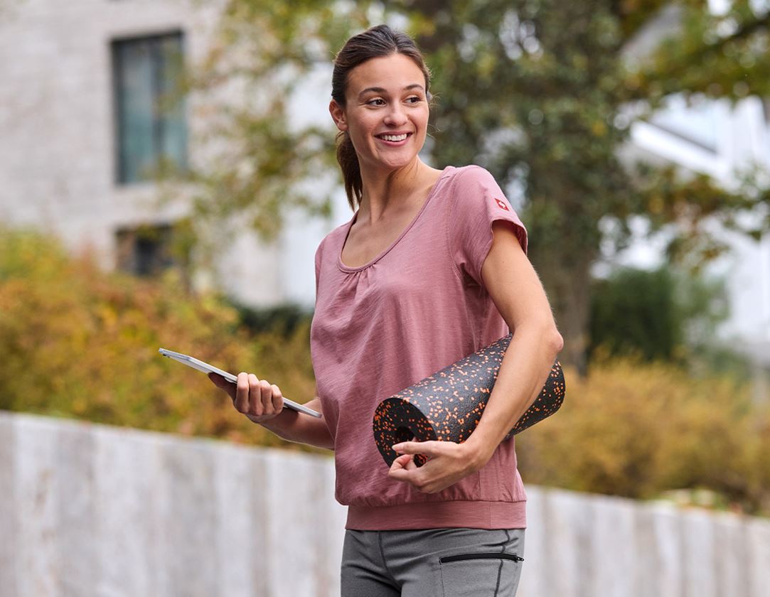 Themen: e.s. T-Shirt cotton slub, Damen + altrosa 1