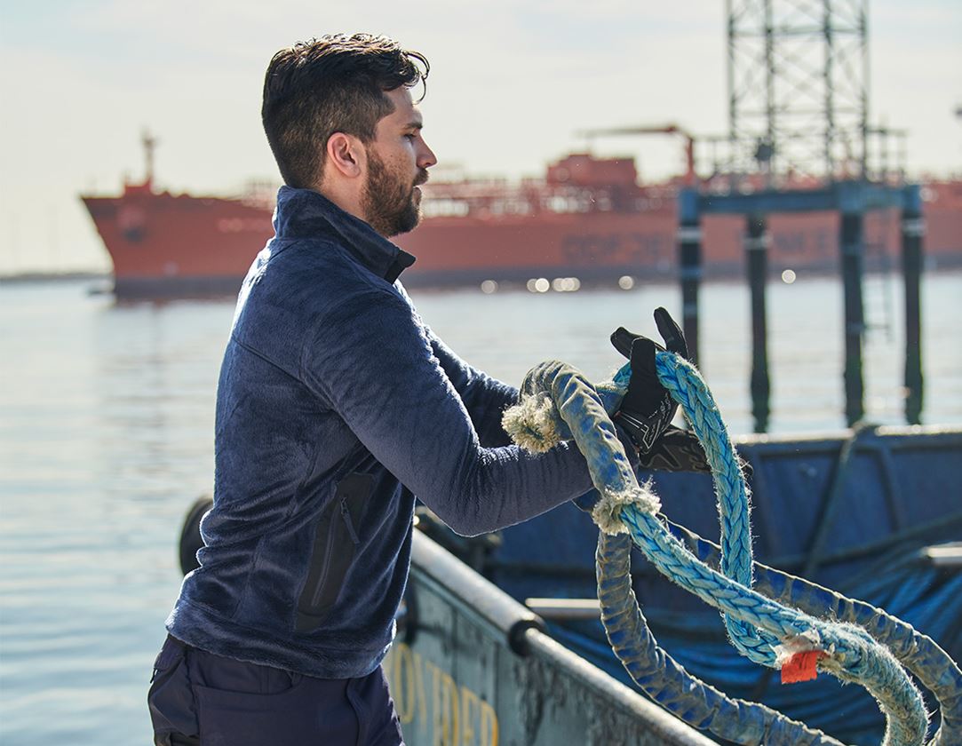 Shirts & Co.: e.s. Troyer Highloft + dunkelblau/schwarz 1