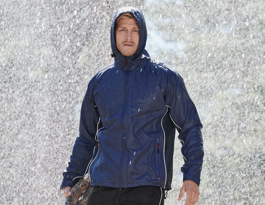 Jacken: Regenjacke flexactive + dunkelblau/schwarz 1