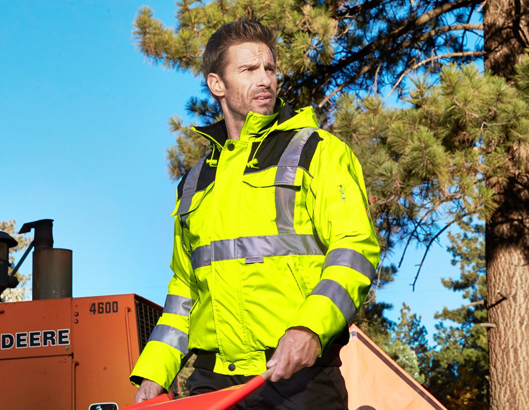 Jacken: Warnschutz-Pilotenjacke e.s.image + warngelb