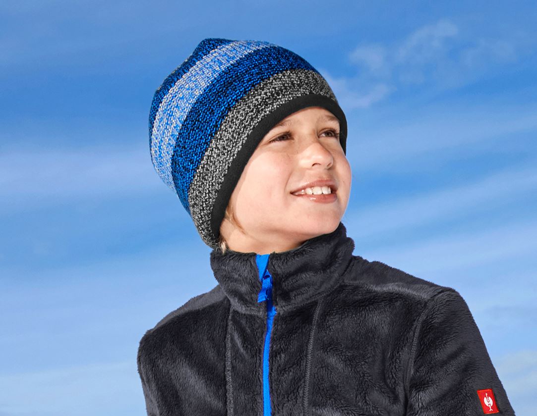 Accessoires: Strickmütze e.s.motion 2020 + graphit/enzianblau