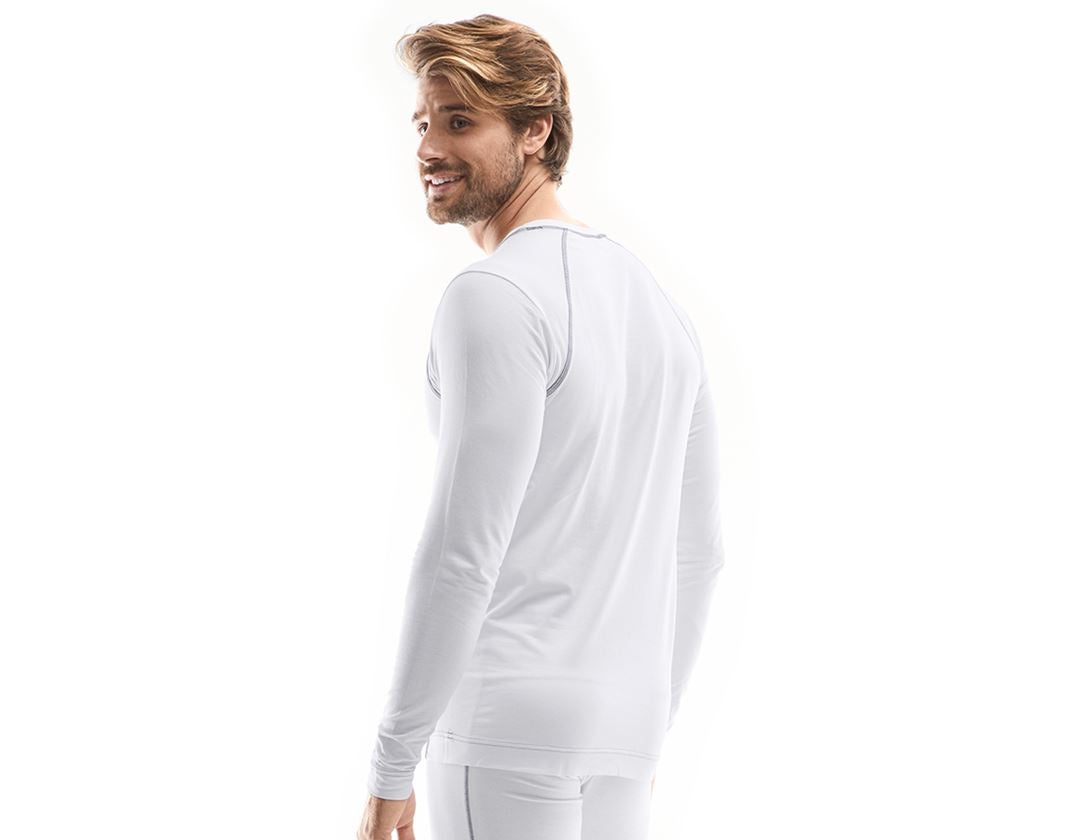Unterwäsche | Thermokleidung: e.s. cotton stretch Longsleeve + weiß 1
