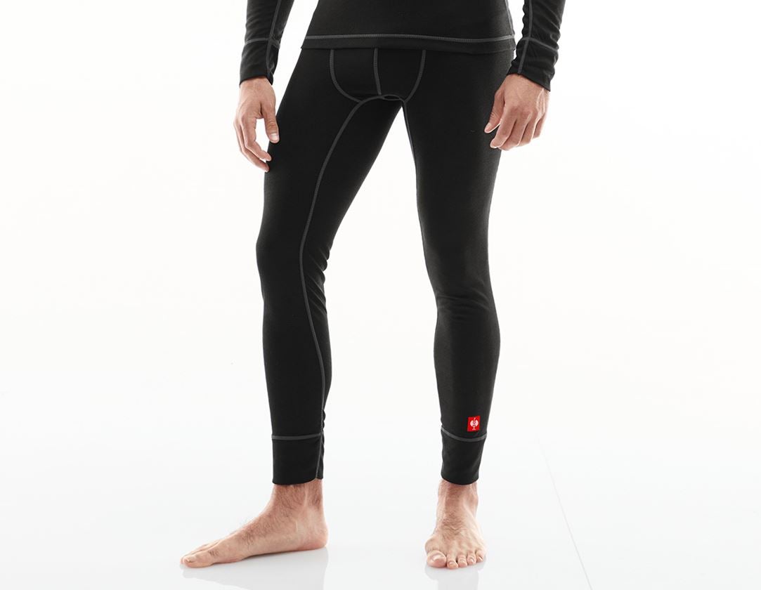 Unterwäsche | Thermokleidung: e.s. Funktions-Long Pants basis-light + schwarz