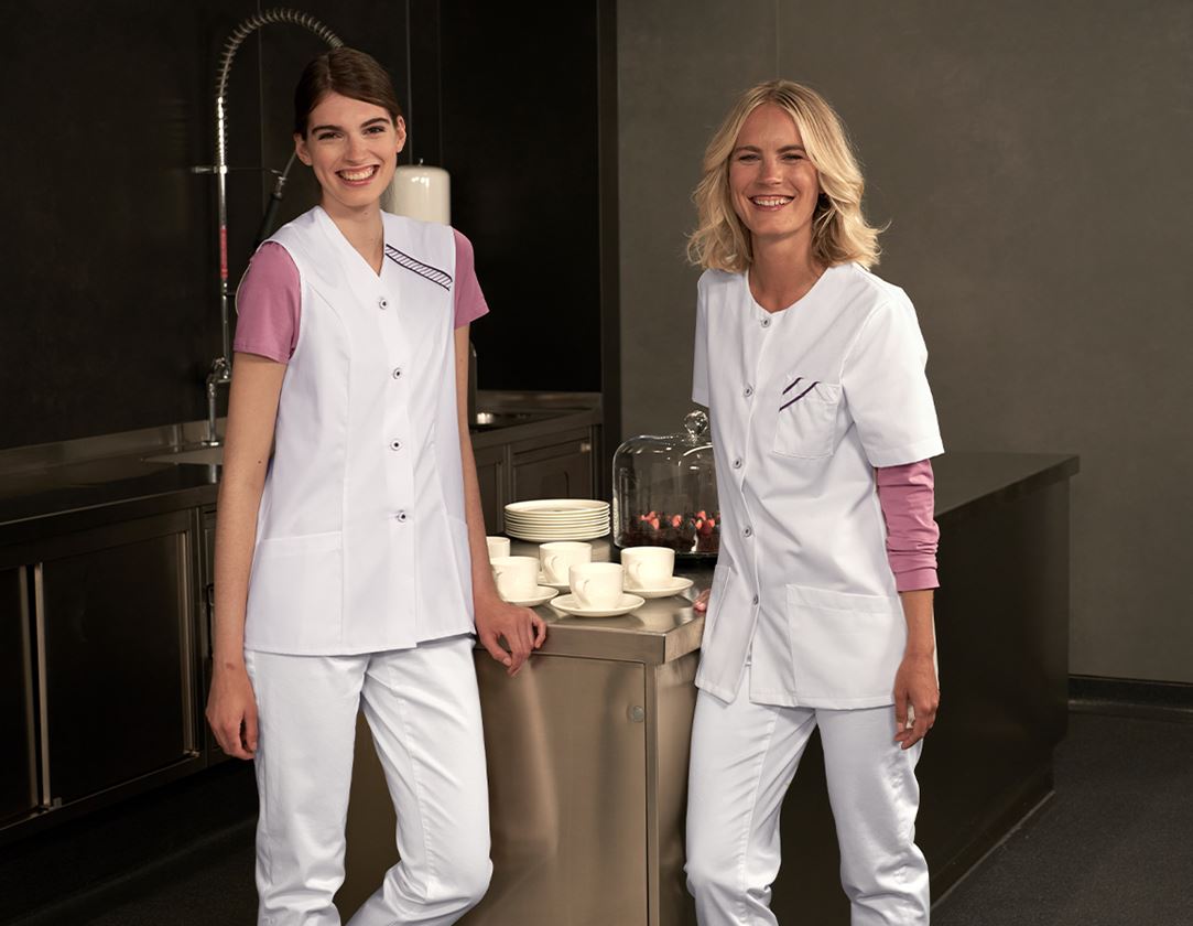 Hauts: Tunique Carolin + blanc/bordeaux 1