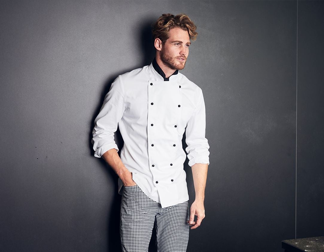 Shirts & Co.: Kochjacke Warschau + weiß