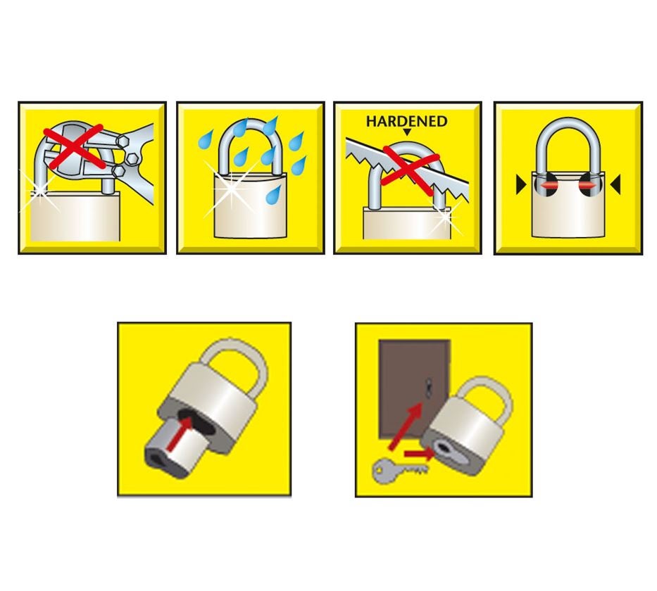 Petites pièces: Cadenas avec cylindre high-tech Burg-Wächter 1