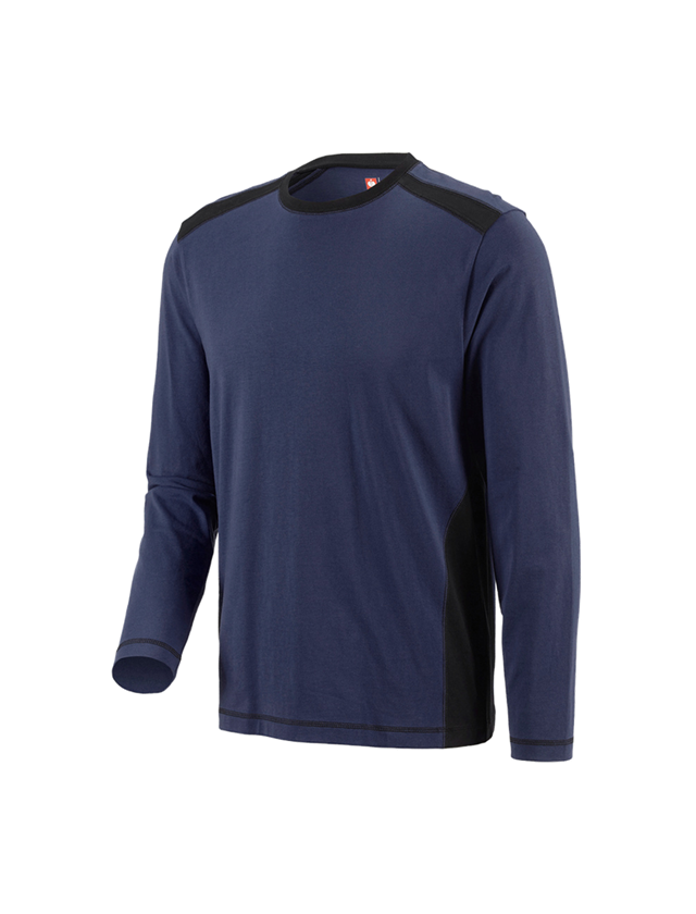 Thèmes: Longsleeve cotton e.s.active + bleu foncé/noir 3