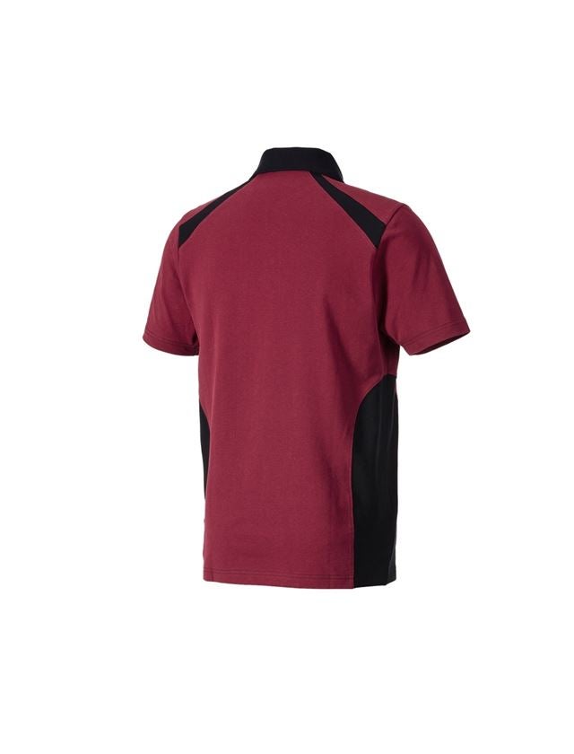 Themen: Polo-Shirt cotton e.s.active + bordeaux/schwarz 1