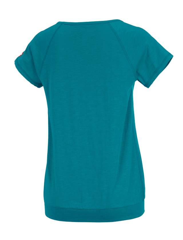 Hauts: e.s. T-shirt cotton slub, femmes + océan 3