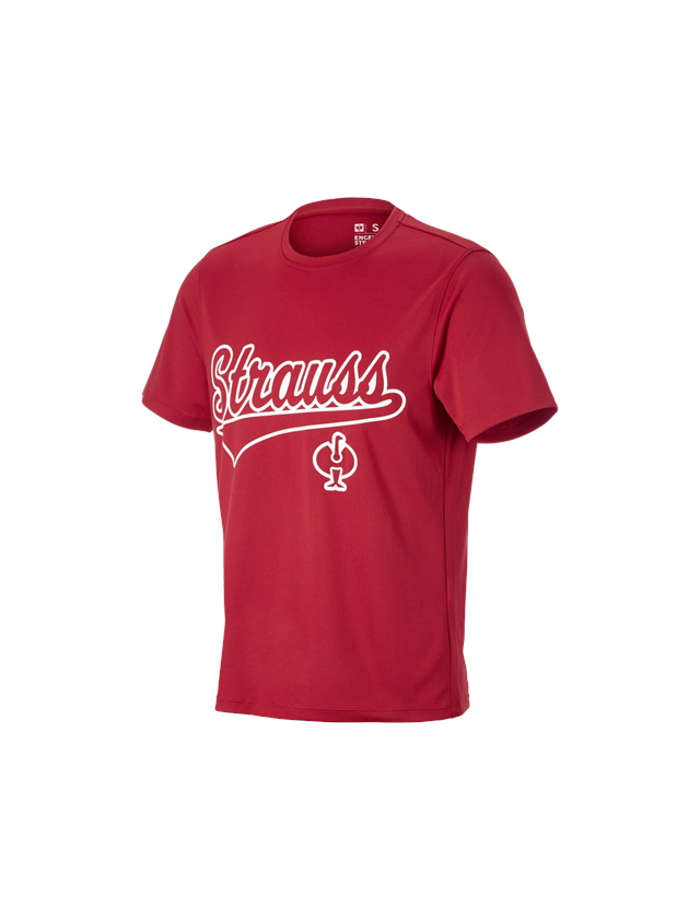 Shirts & Co.: e.s. Funktions T-Shirt Strauss + feuerrot