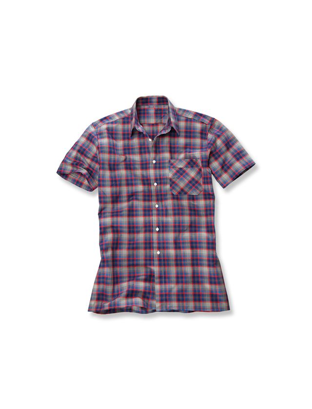 Shirts & Co.: Kurzarm-Hemd Rom + rot