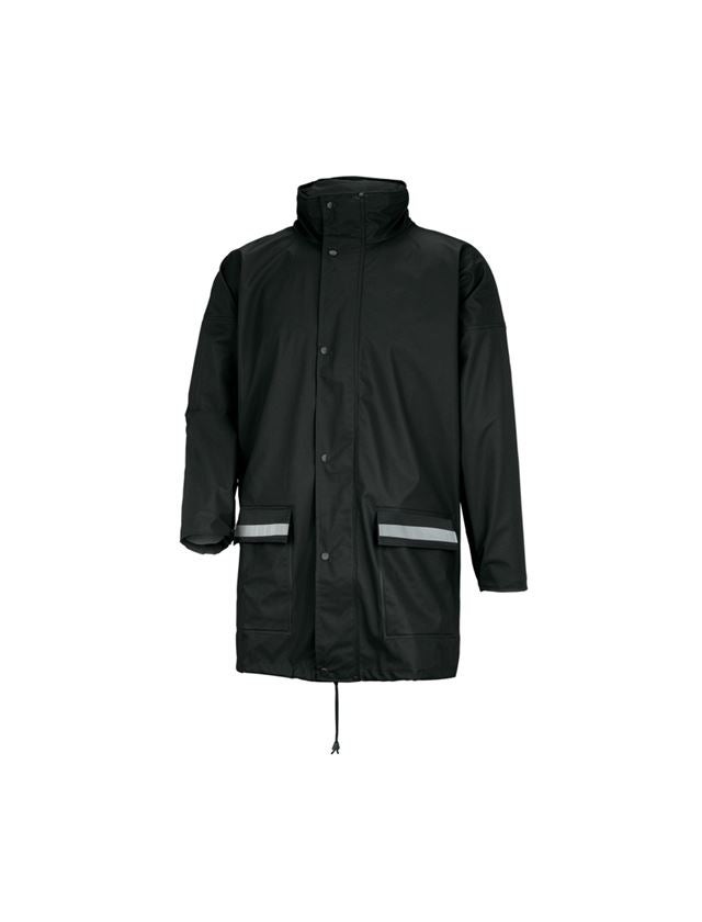 Vestes de travail: Veste de pluie Flexi- Stretch + noir