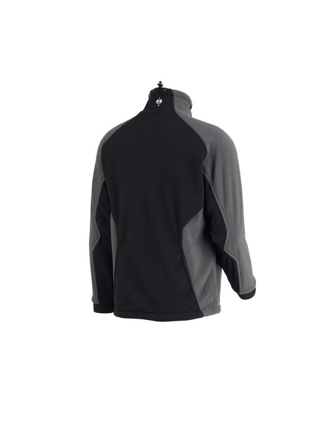 Jacken: Funktionsfleece-Jacke dryplexx® wind + schwarz/anthrazit 3