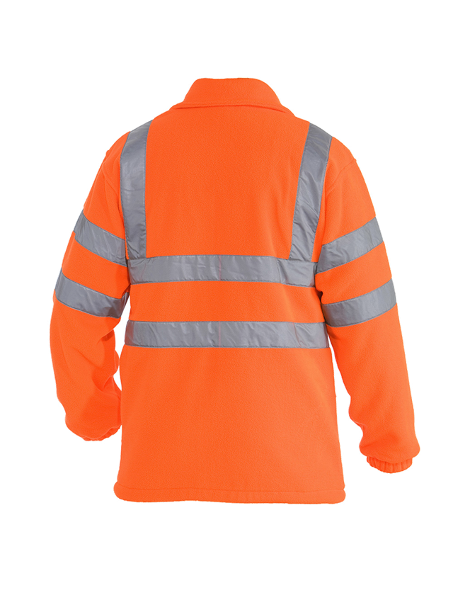 Vestes de travail: STONEKIT Veste de signalisation laine polaire + orange fluo 1