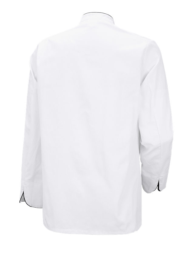 Hauts: Veste de chef Image + blanc/noir 1