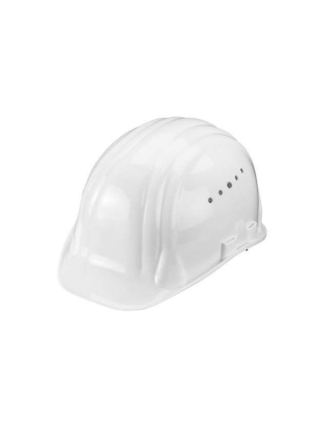 Schutzhelme: Schutzhelm Baumeister, 6-Punkt, Drehverschluss + weiß