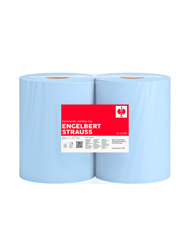 Tücher: Reinigungspapierrolle, 3-lagig, 2x 500 Abrisse