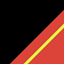 Icône de couleur, noir/rouge fluo/jaune fluo