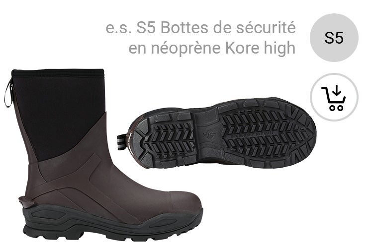 S5 Neopren botte de sécurité Kore high par Strauss