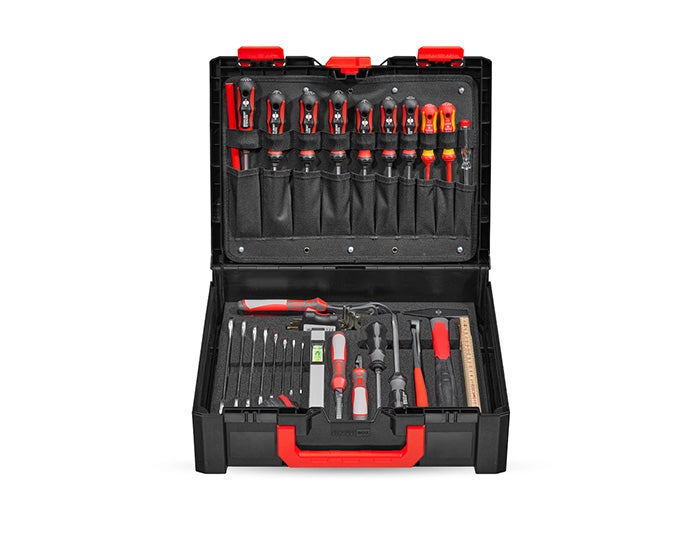 STRAUSSbox Werkzeug-Set 145 Allround + gratis e.s.Lunchbag
